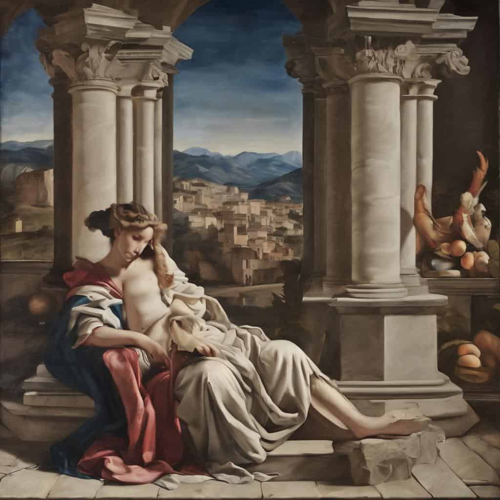 Ανέκδοτο από την αρχαιότητα, που παρουσιάζει την μουσική και την τέχνη στη μυθολογία των αρχαίων Ελλήνων, με εντυπωσιακές αγαλματίνες και κλασική ατμόσφαιρα.